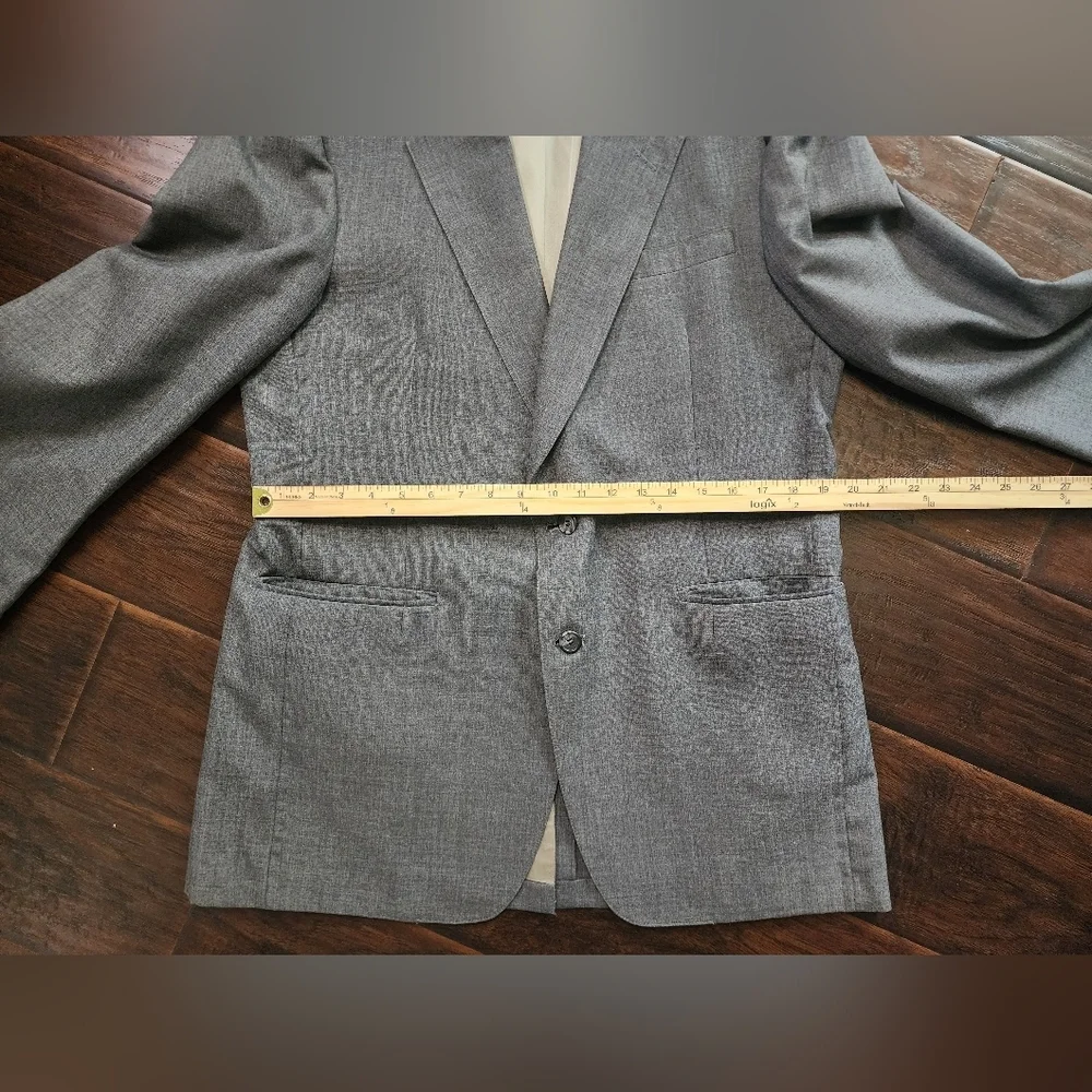 Downing and Dent Mens Grey Suit Jacket Blazer